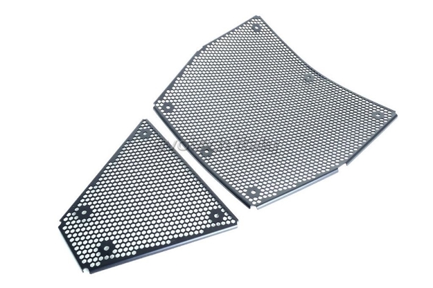 Afbeeldingen van Radiatorcoverset zwart Evotech Ducati Panigale V4/S/R