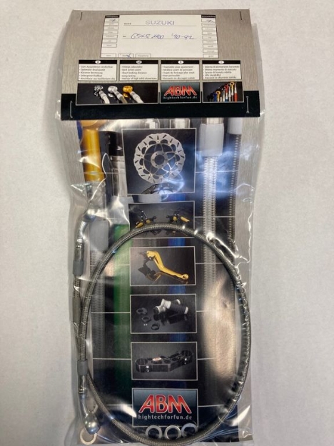 Afbeeldingen van Stahlflex remleiding achterrzijde Suzuki GSX-R1100 '90-92