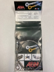 Afbeeldingen van Stahlflex remleiding achterrzijde Suzuki SV650 -'02 / Honda CBR900RR '00-01