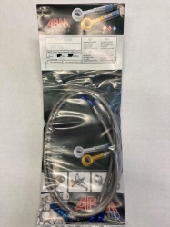 Afbeeldingen van Stahlflex remleidingset voorzijde 2-delig Kawasaki ZRX1200/S