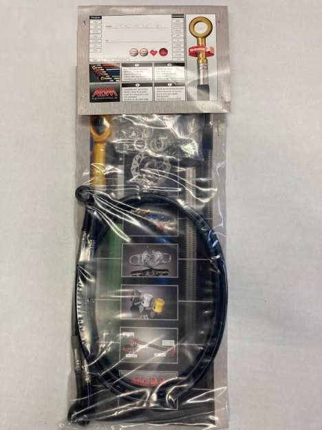 Afbeeldingen van Stahlflex remleidingset voorzijde 2-delig Kawasaki ZX10-R '08-10