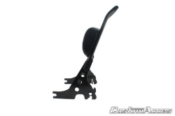 Afbeeldingen van Sissybar zwart Custom Acces model Speed voor diverse Harley Davidson modellen