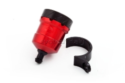 Afbeeldingen van Remvloeistofpotje aluminium 15ml Evotech rood/zwart