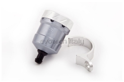 Afbeeldingen van Remvloeistofpotje aluminium 15ml Evotech titanium/zilver