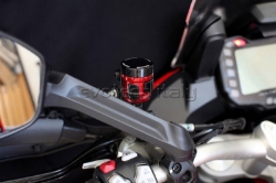 Afbeeldingen van Remvloeistofpotje aluminium met kijkglas 15ml Evotech