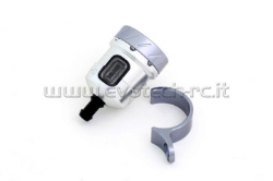 Afbeeldingen van Remvloeistofpotje aluminium met kijkglas 15ml Evotech zilver/titanium