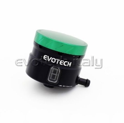 Afbeeldingen van Remvloeistofpotje groot 30ml met haakse uitgang Evotech