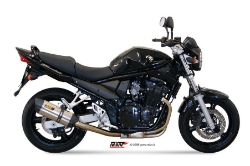 Afbeeldingen van MIVV Suono Steel RVS demper Suzuki GSF650 Bandit '05-06