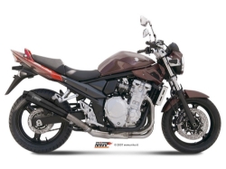 Afbeeldingen van MIVV X-Cone Black RVS demper Suzuki GSF650 '07-15
