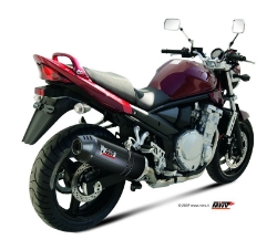 Afbeeldingen van MIVV Oval carbon demper met carbon cap (big) Suzuki GSF650N/S (ABS) '07-/ GSX650F '08-