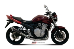 Afbeeldingen van MIVV GP steel black demper Suzuki GSF650 Bandit '07- / GSX650F '08-