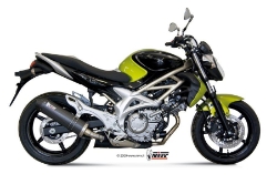 Afbeeldingen van MIVV Oval carbon demper met carbon cap (small) Suzuki Gladius SFV650 '09-