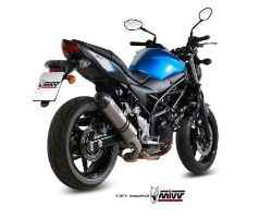 Afbeeldingen van MIVV Oval titanium demper met carbon cap Suzuki SV650 '16-