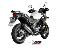 Afbeeldingen van MIVV Oval titanium demper met carbon cap Suzuki DL650 '17-