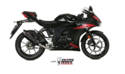 Afbeeldingen van MIVV Suono Steel Black RVS demper Suzuki GSX-R125 / GSX-S125 '17-