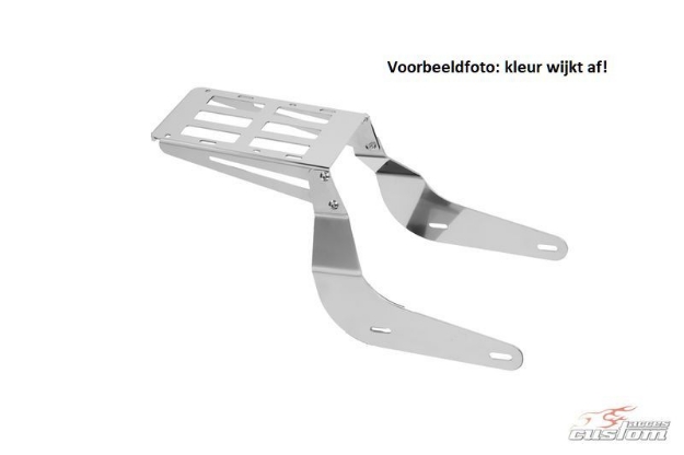 Afbeeldingen van Luggage rack zwart Custom Acces voor diverse Harley Davidson modellen
