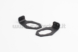 Afbeeldingen van Evotech kentekenplaatbeugeltjes voor montage originele Kawasaki knipperlichten