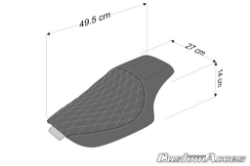 Afbeeldingen van Seat model Pasadena Custom Access voor diverse Harley Davidson Sportster's