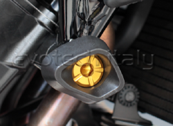 Afbeeldingen van Sliders Evotech Anti-Shock goud Aprilia RSV4 / Factory