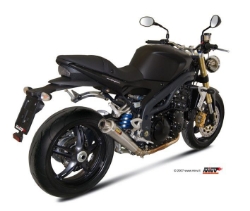 Afbeeldingen van MIVV X-cone RVS demper Triumph Speed Triple 1050 '07-'10