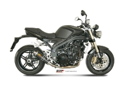 Afbeeldingen van MIVV GP steel black demper Low down Triumph Speed Triple '07-'10