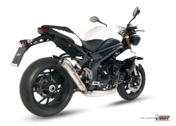 Afbeeldingen van MIVV Ghibli RVS demper Triumph Speed Triple 1050 '11-'15 (LOW)