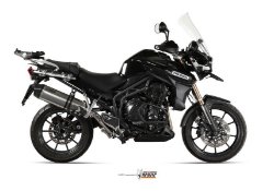 Afbeeldingen van MIVV Speed Edge black steel RVS demper Triumph Tiger Eplorer 1200 '12-