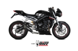 Afbeeldingen van MIVV X-M5 titanium Triumph Street Tiple R / S / RS '17-