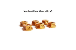 Afbeeldingen van Tandwielmoer aluminium Evotech TBK6-073 -oranje