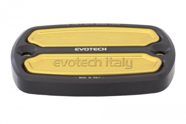 Afbeeldingen van Remvloeistofreservoircover Evotech voor Yamaha T-MAX-goud