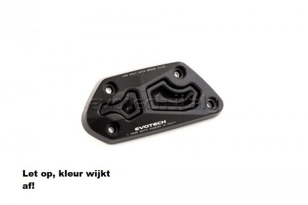 Afbeeldingen van Koppelingvloeistofreservoircover Evotech voor BMW R1200GS '13- / R NineT / R1200R '15--zilver