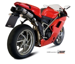 Afbeeldingen van MIVV Suono Steel Black RVS dempers Ducati 848-'98-'98