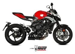 Afbeeldingen van MIVV Speed Edge steel black RVS MV Agusta Brutale 800RR '17-20