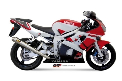 Afbeeldingen van MIVV X-cone RVS demper Yamaha R6 '99-'02