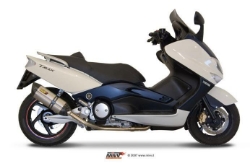 Afbeeldingen van MIVV Suono Steel Black RVS compleet systeem Yamaha T-MAX 500 '01-'07