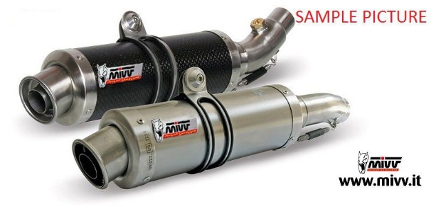 Afbeeldingen van MIVV compleet systeem met titanium GP demper Yamaha T-MAX 500 '08-'11