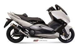 Afbeeldingen van MIVV compleet systeem met titanium GP demper Yamaha T-MAX 500 '08-'11