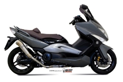 Afbeeldingen van MIVV Ghibli RVS demper Yamaha T-MAX 500 '08-'11 (compleet systeem)