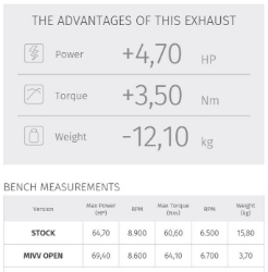 Afbeeldingen van MIVV 2-1 systeem met Delta Race RVS demper Yamaha MT-07 '14-21