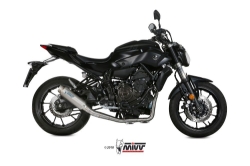 Afbeeldingen van MIVV systeem met GP PRO titanium demper Yamaha MT-07 '14-20