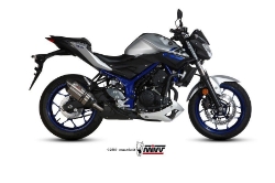 Afbeeldingen van MIVV Suono Steel Black RVS demper Yamaha MT-03 '16-