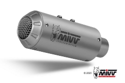 Afbeeldingen van MIVV systeem met MK3 RVS Yamaha MT-125 '20-