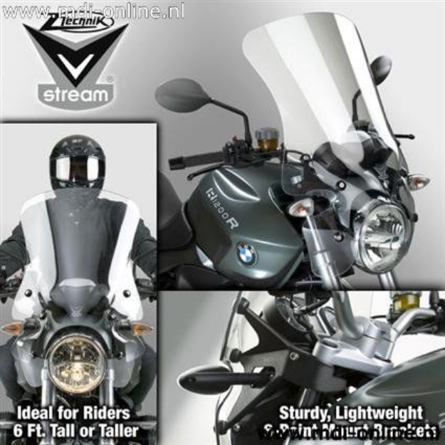 Afbeeldingen van Vervangingsruit National Cycle tall touring transparant BMW R1200R '11-14
