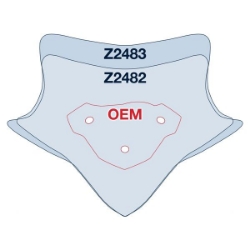 Afbeeldingen van Vervangingsruit donker getint ZTechnik model sport BMW S1000R '14-20