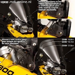 Afbeeldingen van Vervangingsruit ZTechnik medium touring transparant BMW F650/800GS '08-