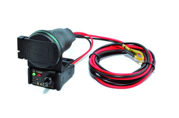 Afbeeldingen van Sigaret aansluiting met zelfsluitende klep en accutester Baas