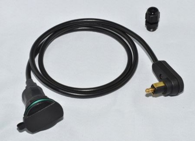 Afbeeldingen van Tanktas stroomvoorziening (sigaret) met DIN (BMW) stekker universeel Baas