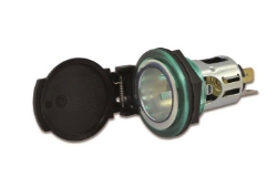 Afbeeldingen van Sigaret aansluiting met zelfsluitende klep voor inbouw Baas