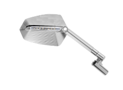Afbeeldingen van Stuurspiegel model GTI met LED knipperlicht rechts zilver/zilver Puig