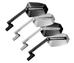 Afbeeldingen van Stuurspiegel model GTI met LED knipperlicht links zilver/zilver Puig